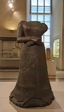 Statue of Napir-Asu, wife of Untash-Napirisha. Musée du Louvre-Antiquités orientales SB 2731.