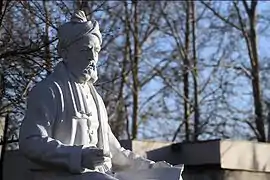 The statue of Ferdowsi in Tus, Iran