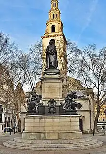 A statue of William Gladstone in bronze