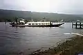 Steam yacht Gondola at Coniston Pier.