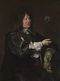 Portrait of Stephan Geraedts, Husband of Isabella Coymans by Frans Hals. 1650-1652