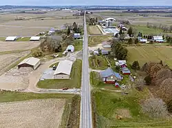 Sterling town hall area  On Wis 82