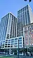 Steuart Tower and Spear Tower from the ground