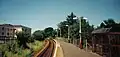 Stewarton station as it was in July 2005, looking towards Glasgow