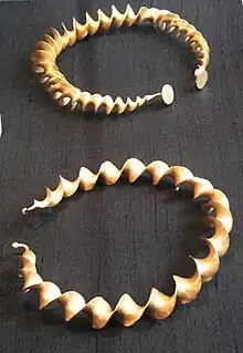 Two gold torcs from the Stirling Hoard