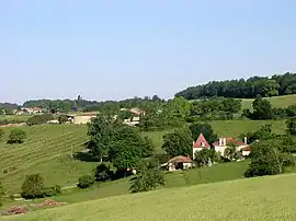 A general view of Saint-Laurent-des-Combes