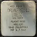 Stolperstein für Alfred Leonhard Tietz