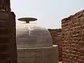 An early stupa at Guntupalle, probably Maurya Empire, third century BCE