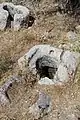 Stone relics at ruin of Zanoah