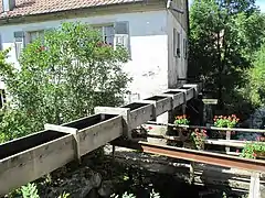 Storckensohn water head race, or flume.