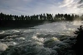 Storforsen, rapids along the Ume River, Norrbotten, Sweden