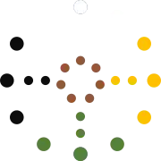 An artistic interpretation of the medicine wheel that includes the colours associated with directions as described by Hyemeyohsts Storm in his book "Seven Arrows". The original image is in black and white.