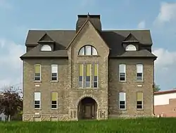 The historic Stoughton High School building