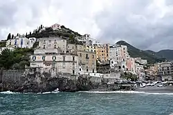 Western part of Minori, on the road to Amalfi