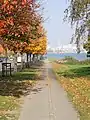 The coastal road in Aarhus