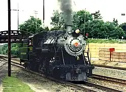 Strasburg No. 90 at Leaman Place, Pennsylvania, on July 30, 1989