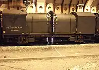 Structure gauging train at York Station