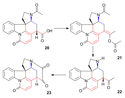 Strychnine synthesis Woodward part 4