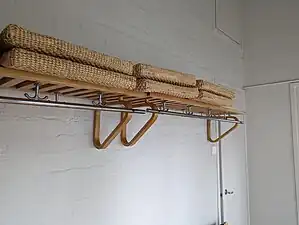 Coat hanger & luggage rack made of plywood