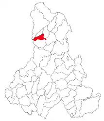 Location in Harghita County