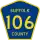 County Route 106 marker