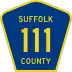 County Route 111 marker