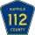 County Route 112 marker