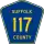 County Route 117 marker