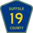 County Route 19 marker