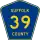 County Route 39 marker