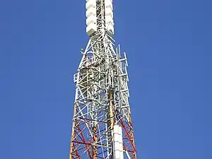 Close up view of Sugarloaf Communications Tower.