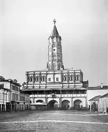 Sukharev Tower. View from the 1st Meshchanskaya, about 1880–1897. It demolished in 1934.