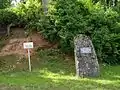 Suislepa outcrop and memorial stone