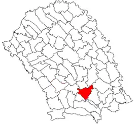 Location in Botoșani County