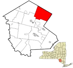 Location of Neversink in Sullivan County, New York