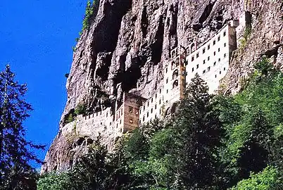 Mount Mela Monastery (Panagia Soumela), founded by Barnabas and Sophronius, and later Christopher of Trebizond.