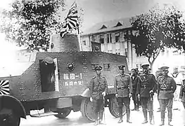 Sumida Model P armored car of the SNLF