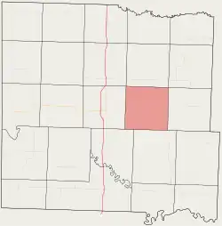 Location in Bates County