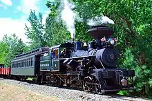 Excursion train on the line in 2010