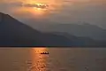 Sunset  in Phewa lake