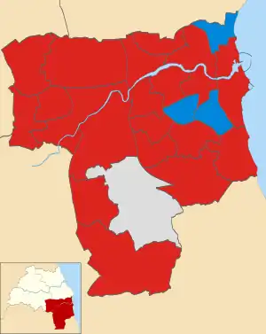 2011 results map