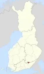 Location of Suomenniemi in Finland