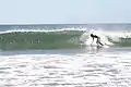 Surfing in Roca Bruja, Tamarindo.