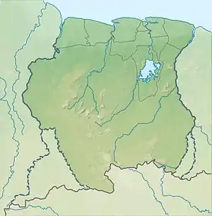 Coppename River is located in Suriname