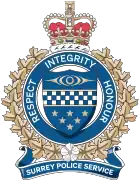 Badge of the Surrey Police Service