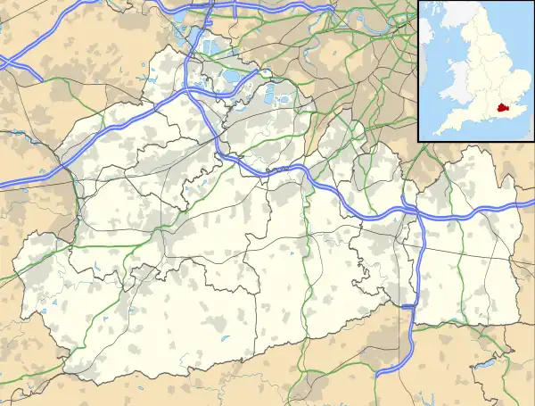 Princess Royal Barracks, Deepcut is located in Surrey