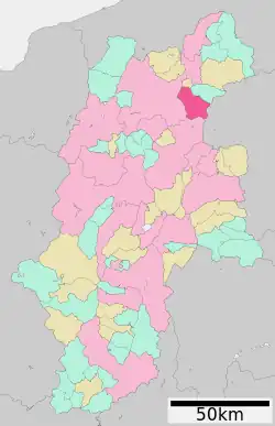 Location of Suzaka in Nagano Prefecture