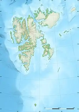 Map showing the location of Hellefonna