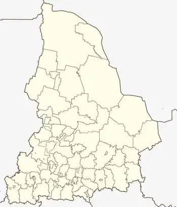 Polevskoy is located in Sverdlovsk Oblast