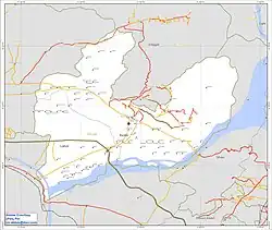 Map of the Swabi in kpk, Pakistan